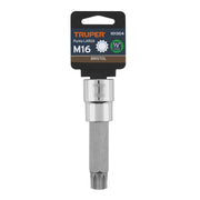 Dado punta larga bristol M16, cuadro 1/2', TRUPER