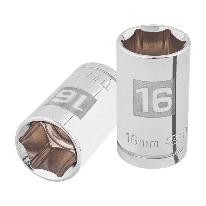 Dado de 16 mm, 6 puntas, cuadro 1/2', TRUPER