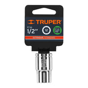 Dado de 1/2', 12 puntas, cuadro 1/2', TRUPER