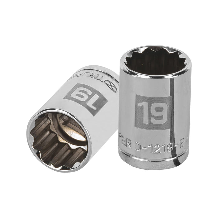 Dado de 19 mm, 12 puntas, cuadro 1/2', TRUPER