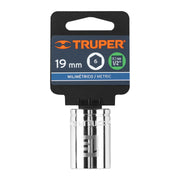 Dado de 19 mm, 6 puntas, cuadro 1/2', TRUPER