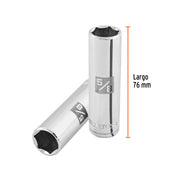 Dado largo de 5/8', 6 puntas, cuadro 1/2', TRUPER