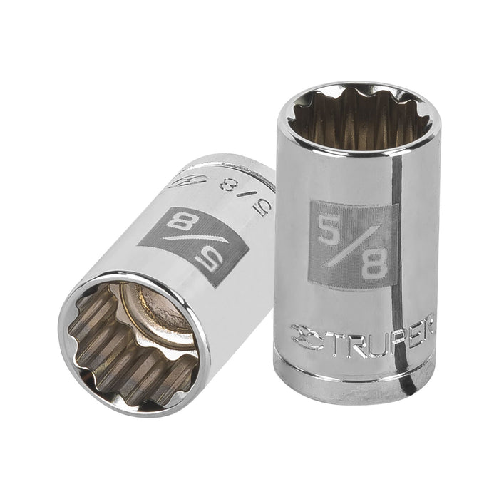 Dado de 5/8', 12 puntas, cuadro 1/2', TRUPER