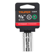 Dado de 5/8', 12 puntas, cuadro 1/2', TRUPER