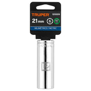 Dado largo de 21 mm, 6 puntas, cuadro 1/2', TRUPER
