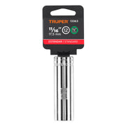 Dado largo de 11/16', 12 puntas, cuadro 1/2', TRUPER