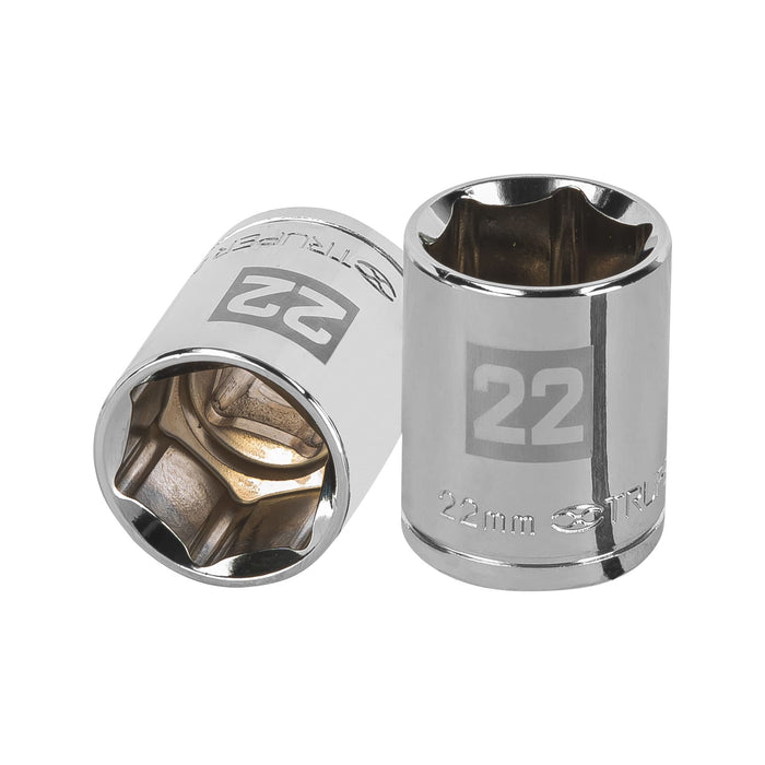 Dado de 22 mm, 6 puntas, cuadro 1/2', TRUPER