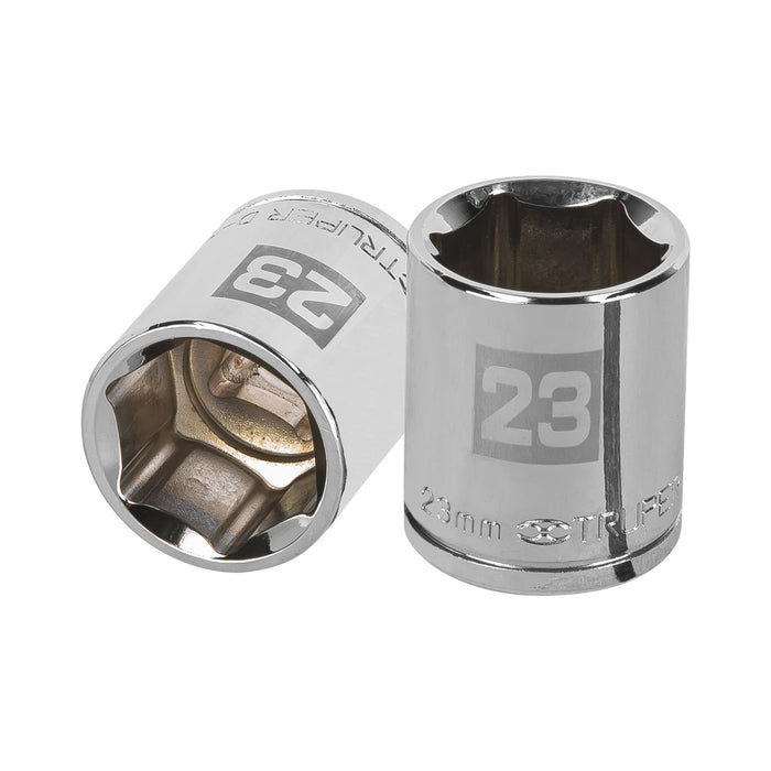Dado de 23 mm, 6 puntas, cuadro 1/2', TRUPER
