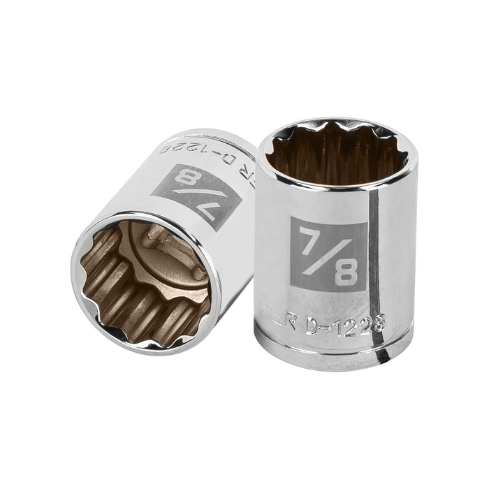 Dado de 7/8', 12 puntas, cuadro 1/2', TRUPER