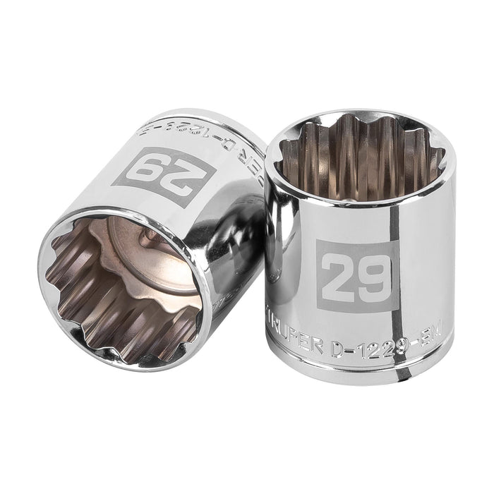 Dado de 29 mm, 12 puntas, cuadro 1/2', TRUPER