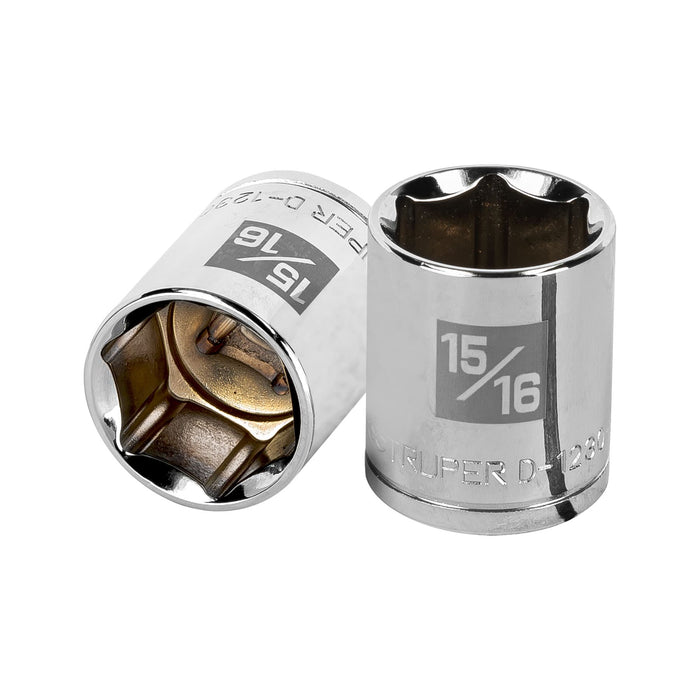 Dado de 15/16', 6 puntas, cuadro 1/2', TRUPER