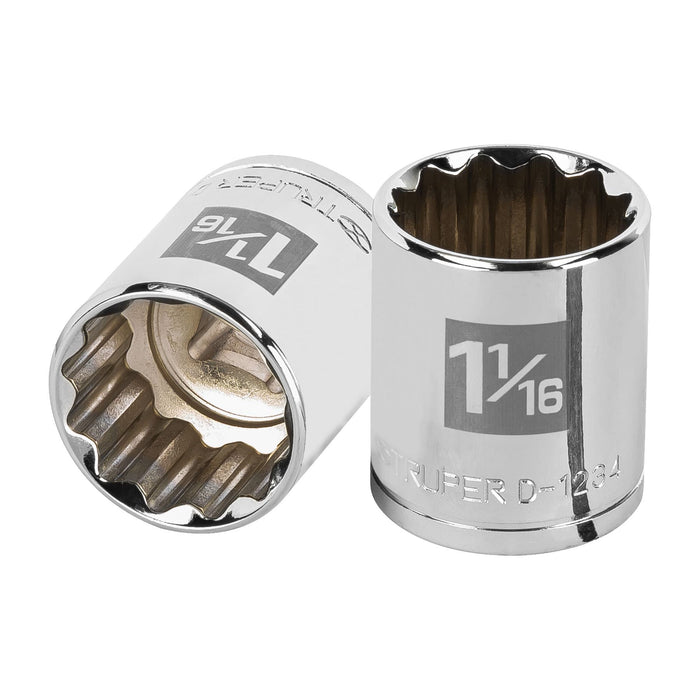 Dado de 1-1/16', 12 puntas, cuadro 1/2', TRUPER