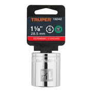 Dado de 1-1/8', 6 puntas, cuadro 1/2', TRUPER
