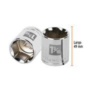 Dado de 1-3/16', 6 puntas, cuadro 1/2', TRUPER
