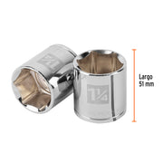 Dado de 1-1/4', 6 puntas, cuadro 1/2', TRUPER