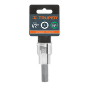 Dado punta hexagonal de 1/2', cuadro 1/2', TRUPER