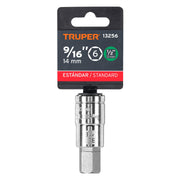 Dado punta hexagonal de 9/16', cuadro 1/2', TRUPER