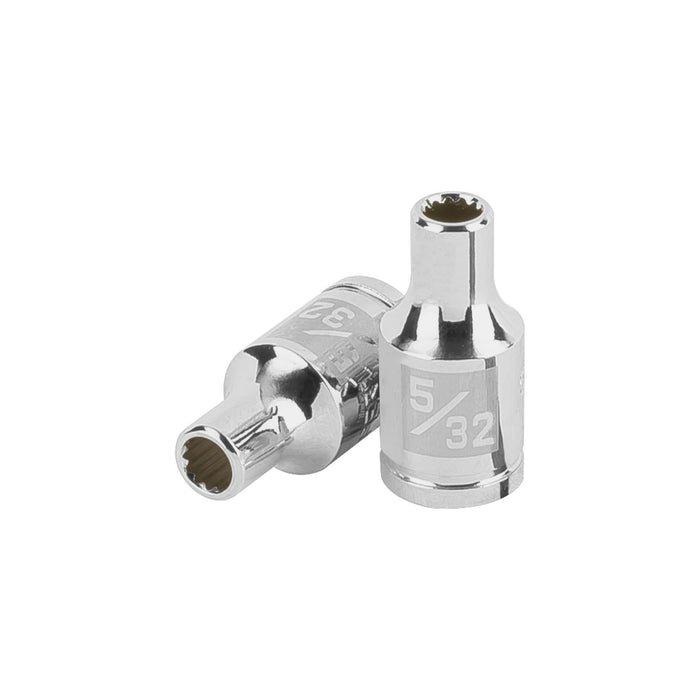 Dado de 5/32', 12 puntas, cuadro 1/4', TRUPER