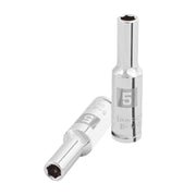 Dado largo de 5 mm, 6 puntas, cuadro 1/4', TRUPER