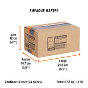 Dado de 5 mm, 6 puntas, cuadro 1/4', TRUPER