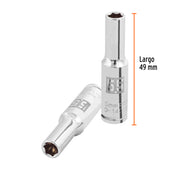 Dado largo de 5.5 mm, 6 puntas, cuadro 1/4', TRUPER