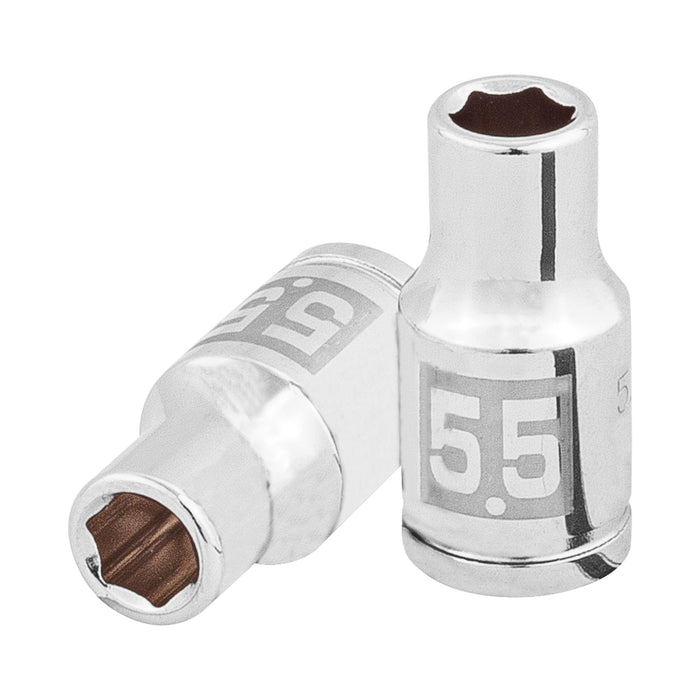 Dado de 5.5 mm, 6 puntas, cuadro 1/4', TRUPER