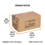 Dado de 5/32', 6 puntas, cuadro 1/4', TRUPER