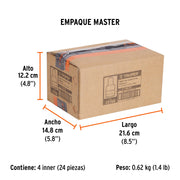 Dado de 6 mm, 6 puntas, cuadro 1/4', TRUPER