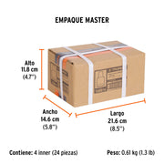 Dado de 7/32', 12 puntas, cuadro 1/4', TRUPER