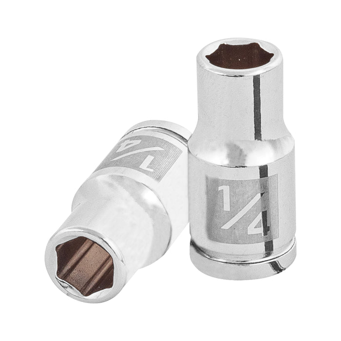 Dado de 1/4', 6 puntas, cuadro 1/4', TRUPER