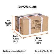 Dado de 9/32', 6 puntas, cuadro 1/4', TRUPER