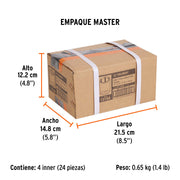 Dado de 5/16', 6 puntas, cuadro 1/4', TRUPER