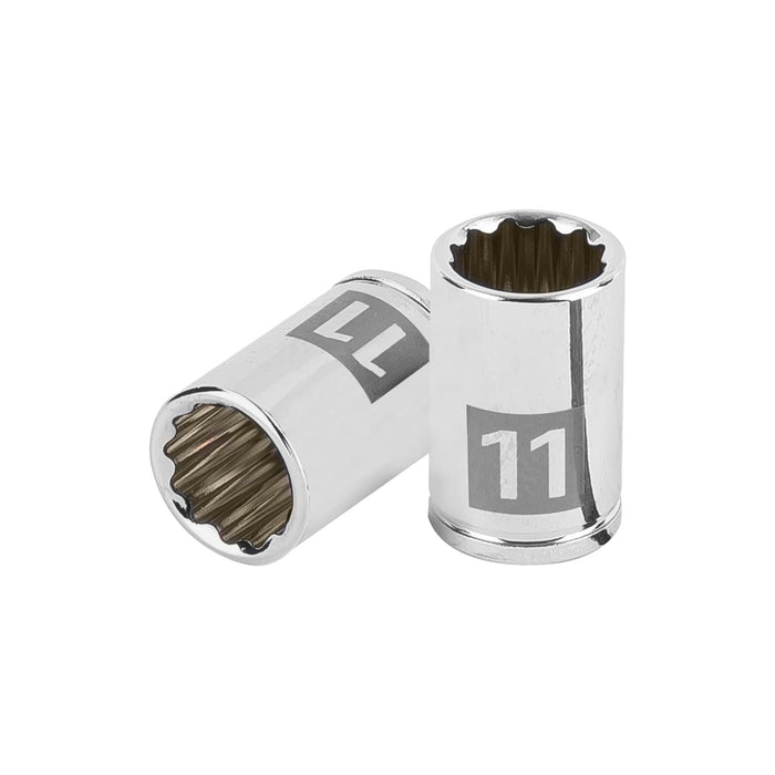 Dado de 11 mm, 12 puntas, cuadro 1/4', TRUPER