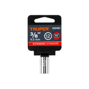 Dado de 3/8', 12 puntas, cuadro 1/4', TRUPER