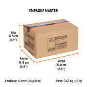 Dado de 3/8', 12 puntas, cuadro 1/4', TRUPER