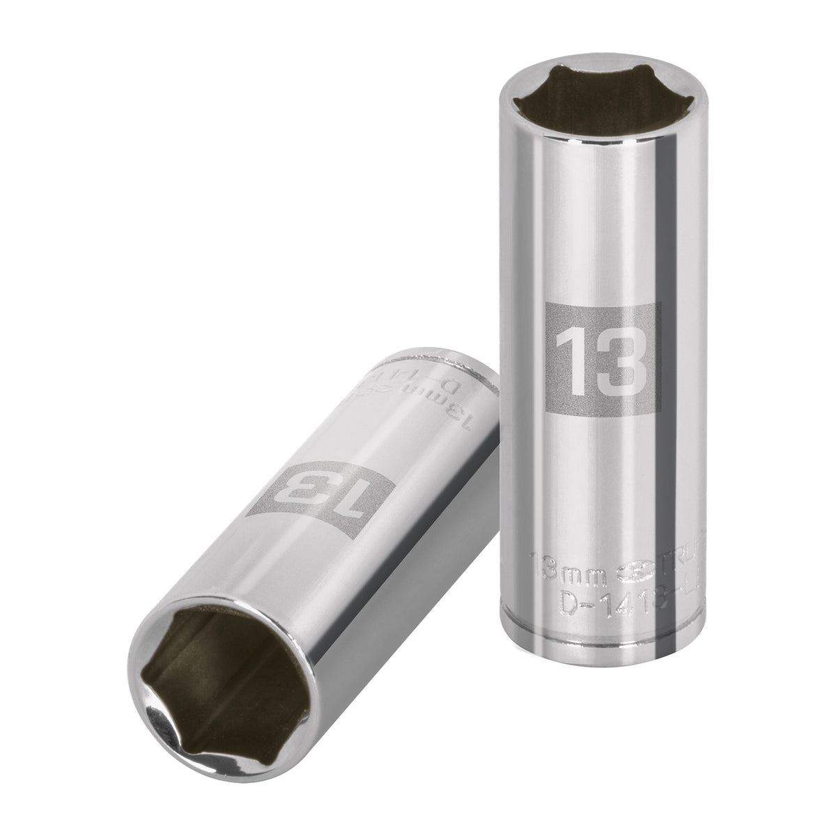 Dado largo de 13 mm, 6 puntas, cuadro 1/4', TRUPER