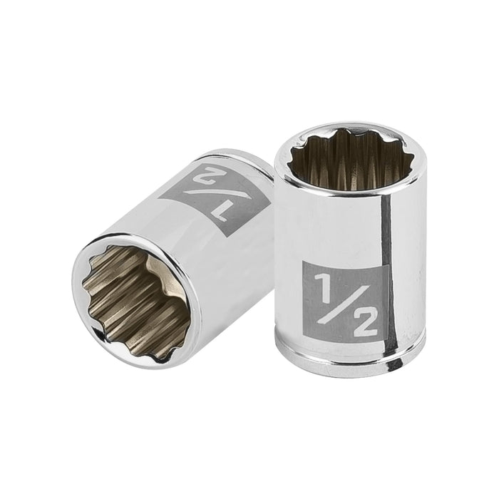 Dado de 1/2', 12 puntas, cuadro 1/4', TRUPER