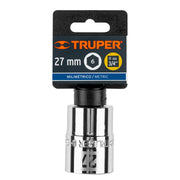 Dado de 27 mm, 6 puntas, cuadro 3/4', TRUPER