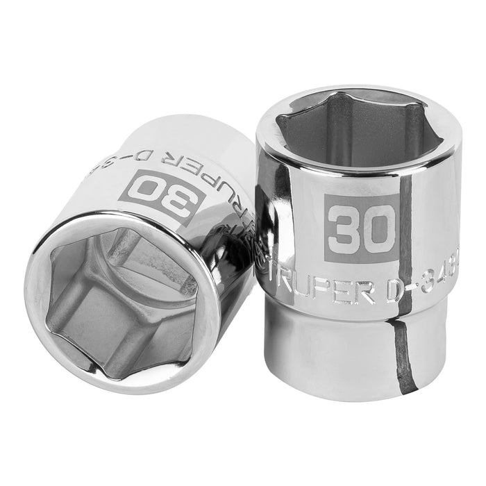 Dado de 30 mm, 6 puntas, cuadro 3/4', TRUPER