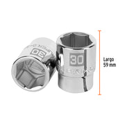 Dado de 30 mm, 6 puntas, cuadro 3/4', TRUPER