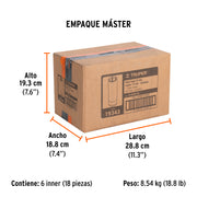 Dado largo de 1', 6 puntas, cuadro 3/4', TRUPER