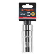 Dado largo de 1-1/16', 6 puntas, cuadro 3/4', TRUPER