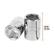 Dado de 1-1/16', 6 puntas, cuadro 3/4', TRUPER