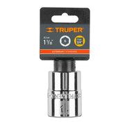Dado de 1-1/8', 6 puntas, cuadro 3/4', TRUPER