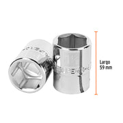 Dado de 1-1/8', 6 puntas, cuadro 3/4', TRUPER