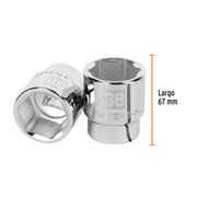 Dado de 38 mm, 6 puntas, cuadro 3/4', TRUPER