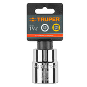 Dado de 1-3/16', 12 puntas, cuadro 3/4', TRUPER