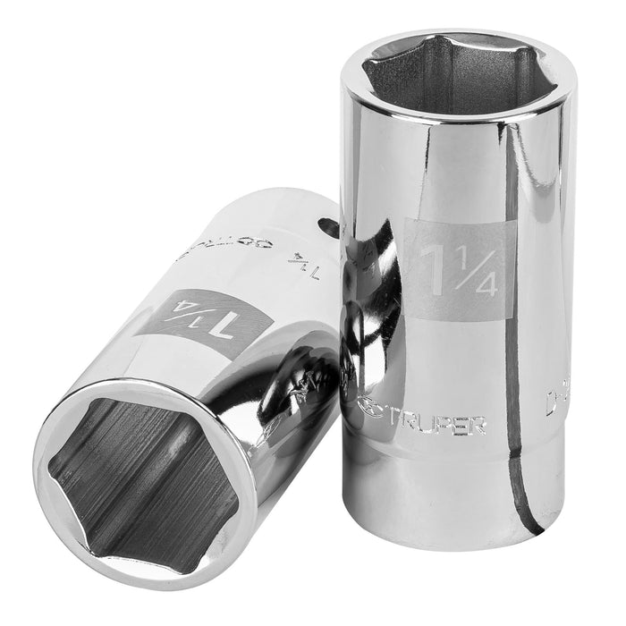 Dado largo de 1-1/4', 6 puntas, cuadro 3/4', TRUPER