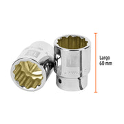 Dado de 1-1/4', 12 puntas, cuadro 3/4', TRUPER