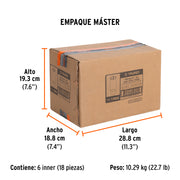 Dado largo de 1-5/16', 6 puntas, cuadro 3/4', TRUPER